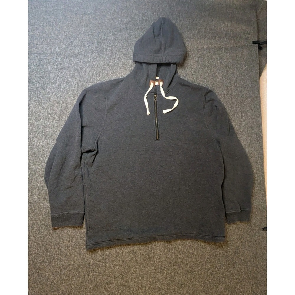 Carbon2Cobalt Hoodie Mens XL Gray Cotton Pullover Sweatshirt Casual Y2K Jacket